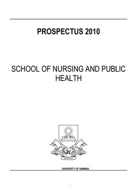 School of Nursing and Public Health - 2010