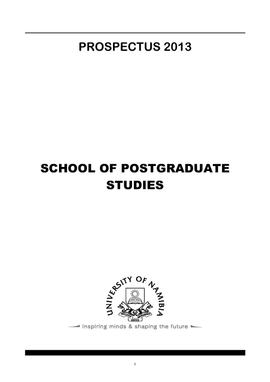 Postgraduate Studies - 2013