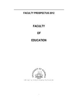 Faculty of Education - 2012