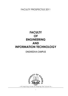 Faculty of Engineering & Information Technology - 2011